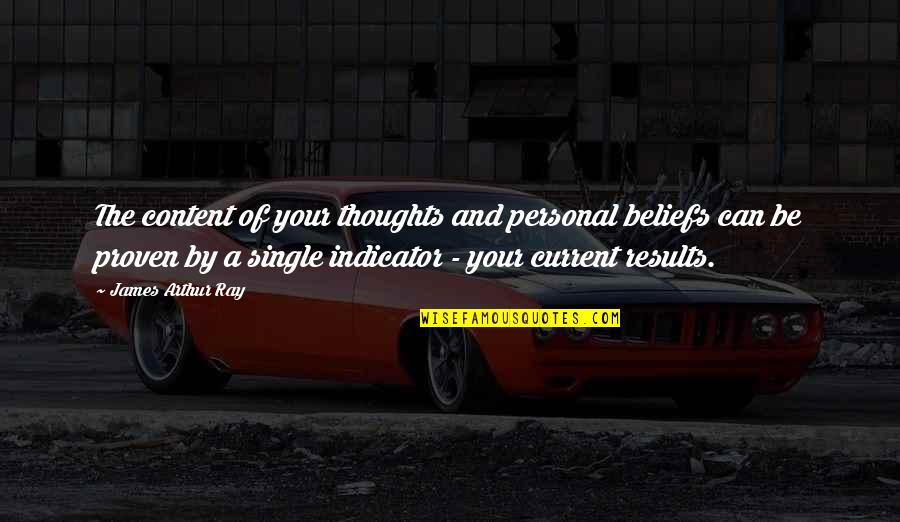 Vukcevic Cetinje Quotes By James Arthur Ray: The content of your thoughts and personal beliefs Vukcevic Cetinje Quotes By James Arthur Ray: The content of your thoughts and personal beliefs