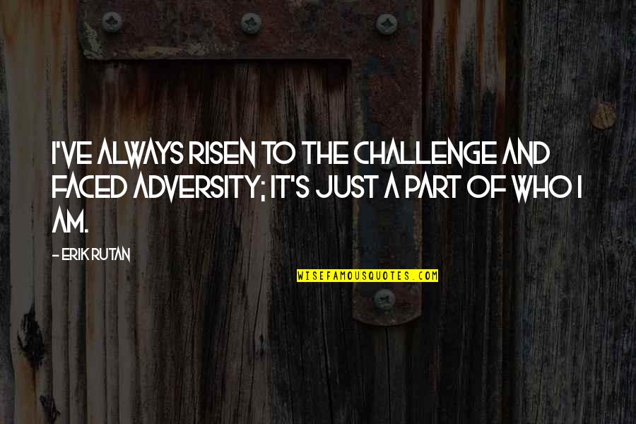 Vulgare Origanum Quotes By Erik Rutan: I've always risen to the challenge and faced