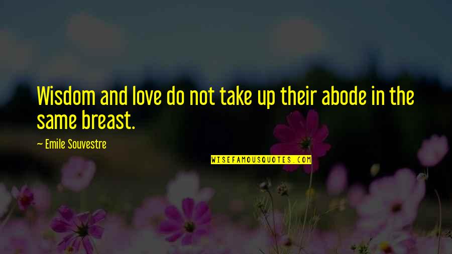 Vulgaris Magistralis Quotes By Emile Souvestre: Wisdom and love do not take up their Vulgaris Magistralis Quotes By Emile Souvestre: Wisdom and love do not take up their