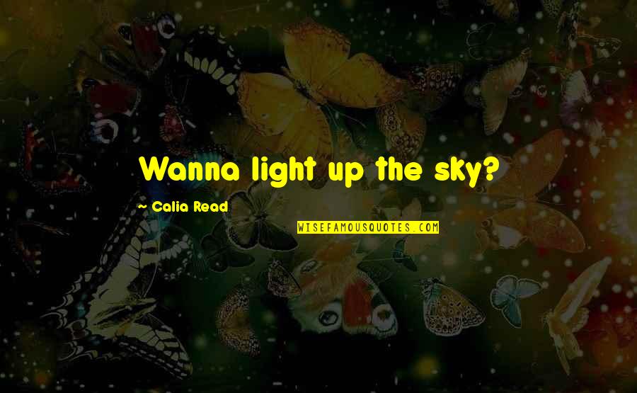 Vuosikalenteri Quotes By Calia Read: Wanna light up the sky?