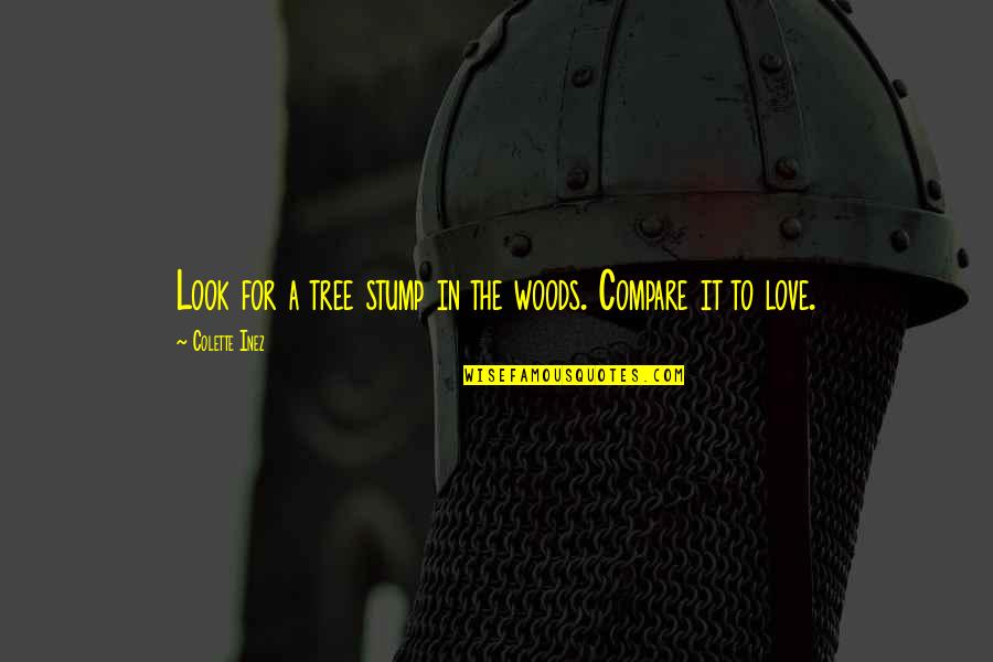 Vznik Cr Quotes By Colette Inez: Look for a tree stump in the woods. Vznik Cr Quotes By Colette Inez: Look for a tree stump in the woods.