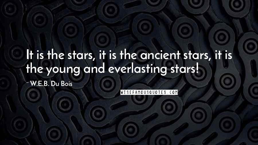 W.E.B. Du Bois quotes: It is the stars, it is the ancient stars, it is the young and everlasting stars!