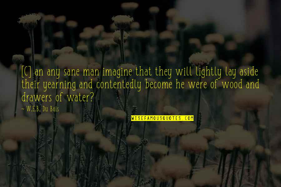 W.e.b Quotes By W.E.B. Du Bois: [C] an any sane man imagine that they