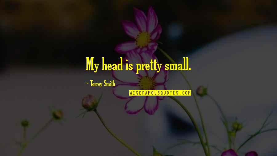 Wafiq Belbeisi Quotes By Torrey Smith: My head is pretty small. Wafiq Belbeisi Quotes By Torrey Smith: My head is pretty small.