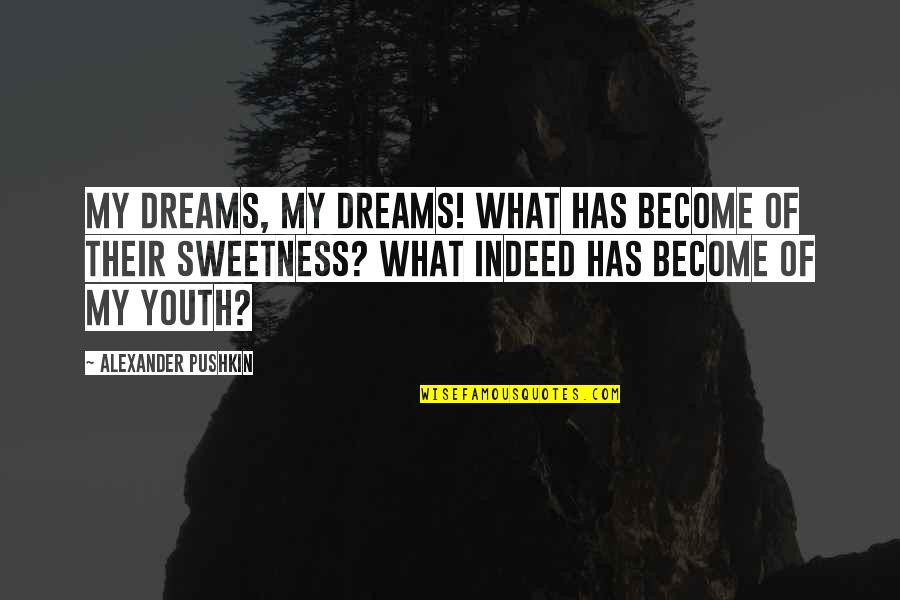 Wagnerova Skola Quotes By Alexander Pushkin: My dreams, my dreams! What has become of Wagnerova Skola Quotes By Alexander Pushkin: My dreams, my dreams! What has become of