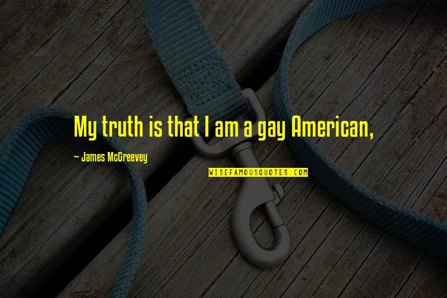 Wain's Quotes By James McGreevey: My truth is that I am a gay