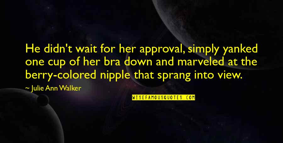 Wait For Her Quotes By Julie Ann Walker: He didn't wait for her approval, simply yanked