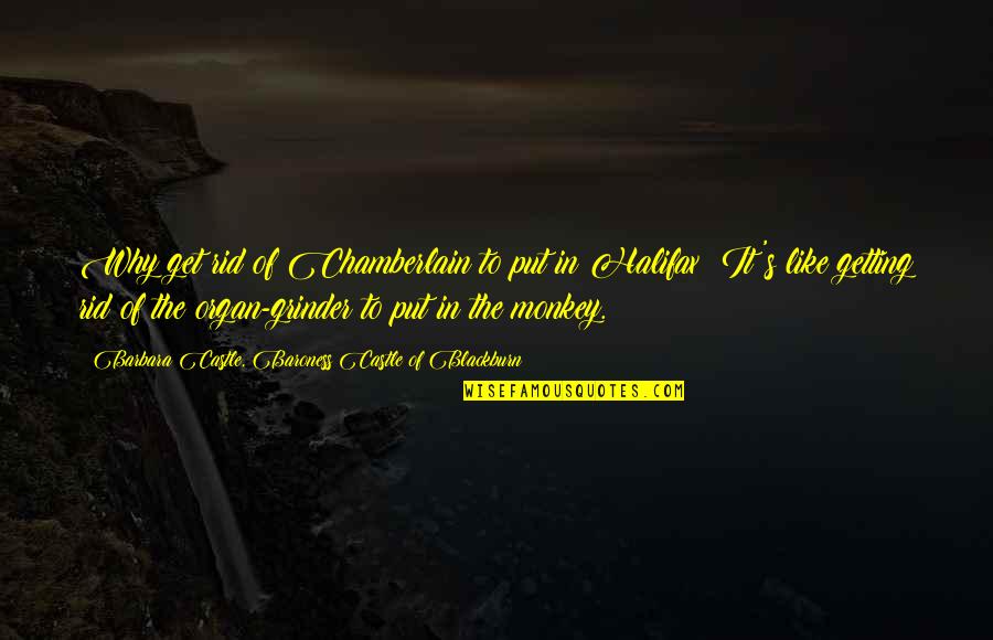 Waiting For Something You Love Quotes By Barbara Castle, Baroness Castle Of Blackburn: Why get rid of Chamberlain to put in