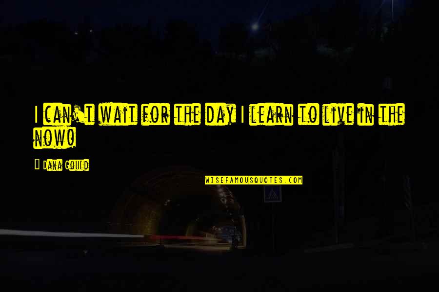 Waiting For The Day Quotes By Dana Gould: I can't wait for the day I learn