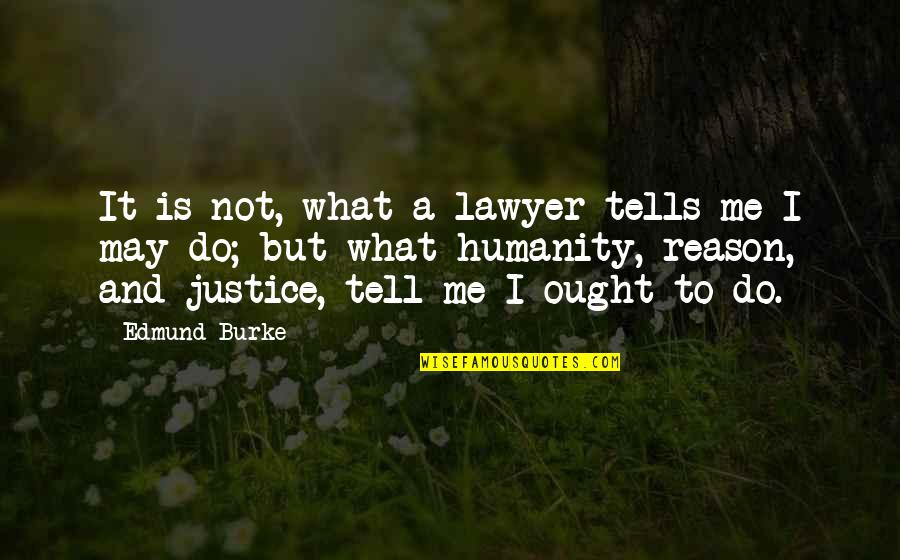 Waiting To Find Love Quotes By Edmund Burke: It is not, what a lawyer tells me