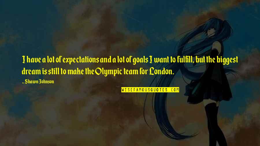 Wajar Bila Quotes By Shawn Johnson: I have a lot of expectations and a