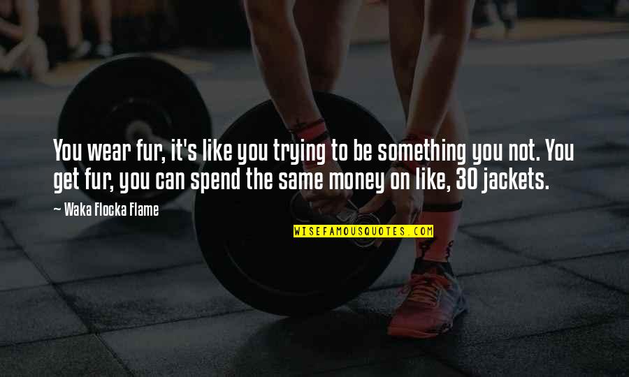 Waka Flocka Quotes By Waka Flocka Flame: You wear fur, it's like you trying to