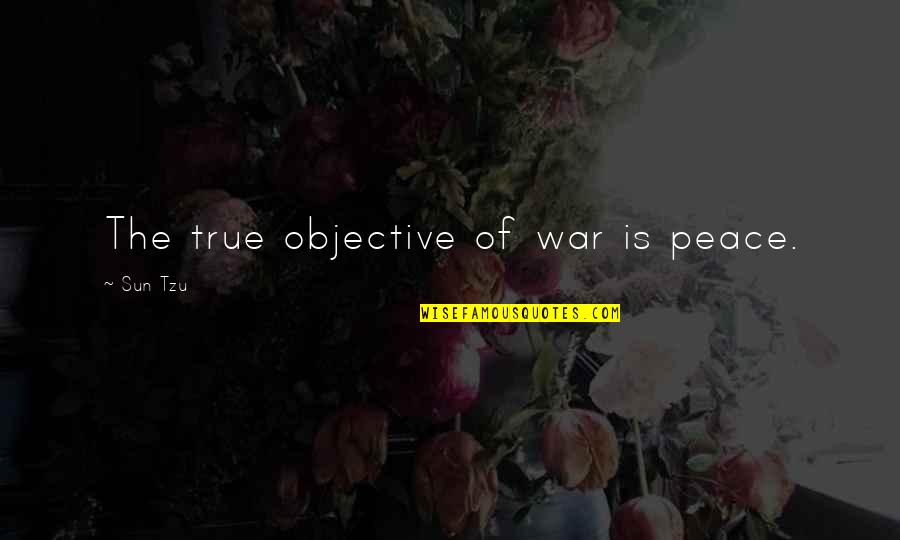 Wakamiya Henri Quotes By Sun Tzu: The true objective of war is peace.