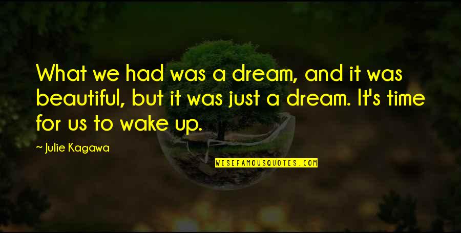 Wake Up Dream Quotes By Julie Kagawa: What we had was a dream, and it