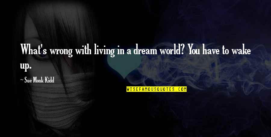 Wake Up From Your Dream Quotes By Sue Monk Kidd: What's wrong with living in a dream world?