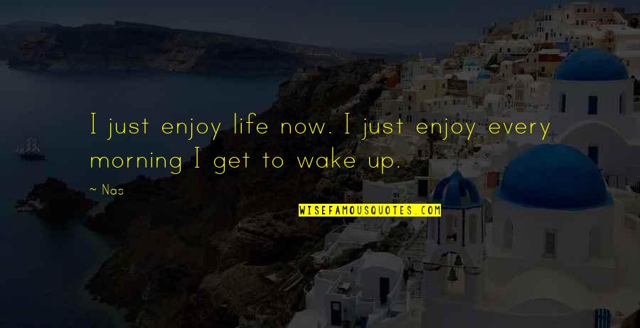 Wake Up Morning Quotes By Nas: I just enjoy life now. I just enjoy