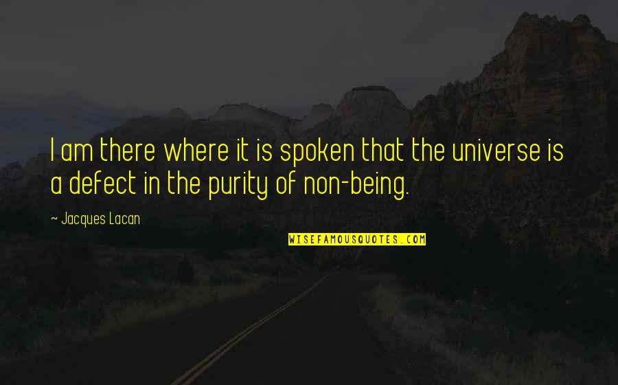 Walkabout 1971 Quotes By Jacques Lacan: I am there where it is spoken that