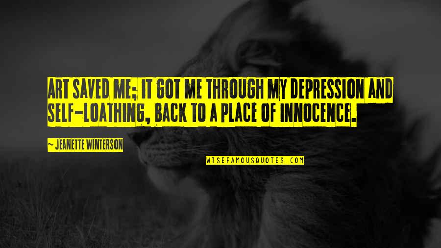 Walkabout Harness Quotes By Jeanette Winterson: Art saved me; it got me through my Walkabout Harness Quotes By Jeanette Winterson: Art saved me; it got me through my