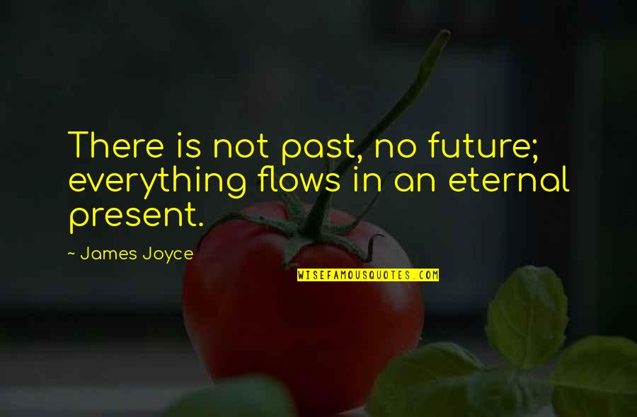 Walking Dead Clear Quotes By James Joyce: There is not past, no future; everything flows
