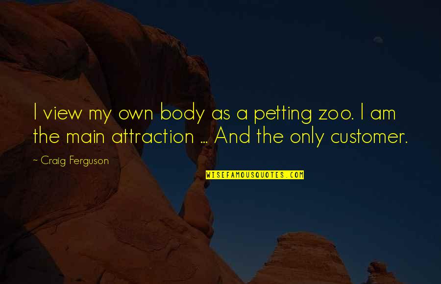 Wall Screens Quotes By Craig Ferguson: I view my own body as a petting