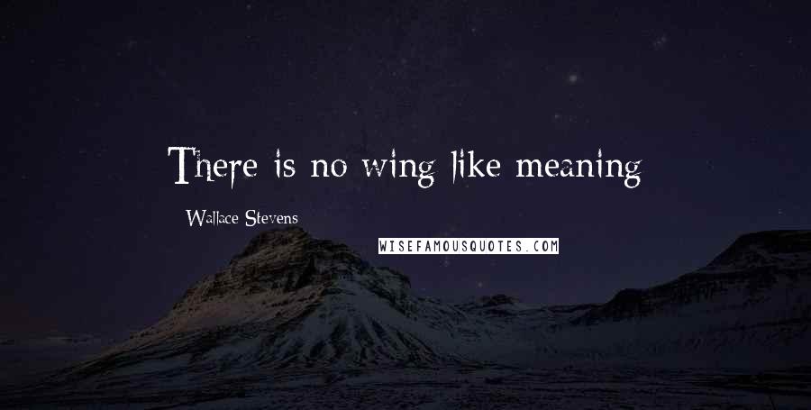 Wallace Stevens quotes: There is no wing like meaning