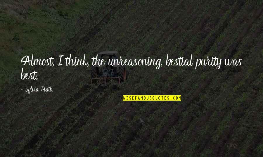 Wallpapers For Laptop 4k Quotes By Sylvia Plath: Almost, I think, the unreasoning, bestial purity was