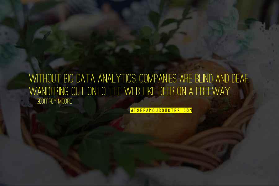 Wandering's Quotes By Geoffrey Moore: Without big data analytics, companies are blind and Wandering's Quotes By Geoffrey Moore: Without big data analytics, companies are blind and