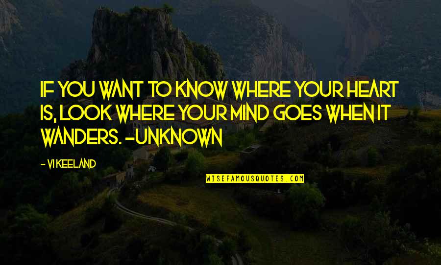 Wanders Quotes By Vi Keeland: If you want to know where your heart