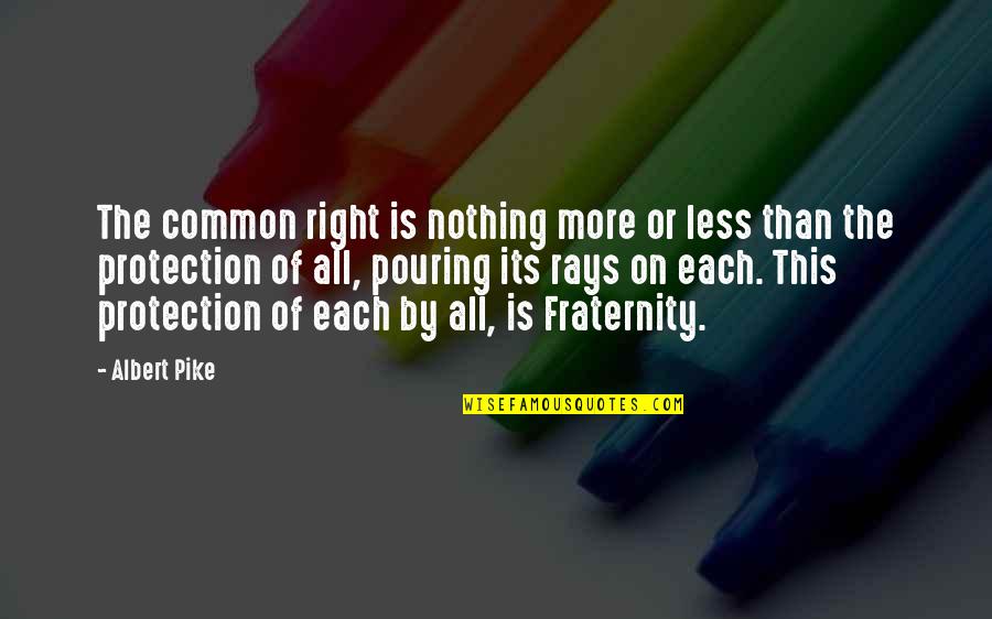 Wanna See You Smile Quotes By Albert Pike: The common right is nothing more or less