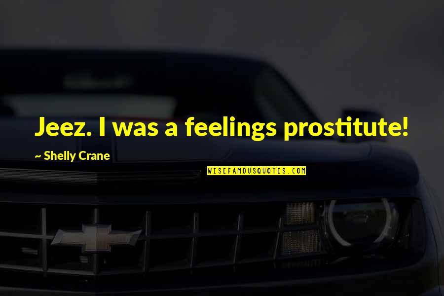 Want To Say Something But Can't Quotes By Shelly Crane: Jeez. I was a feelings prostitute!