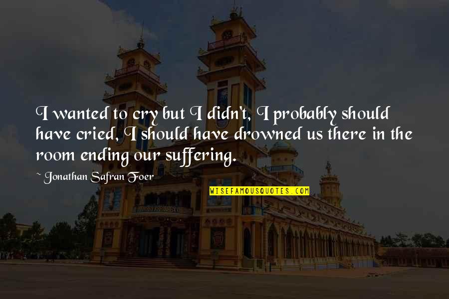 Wanted To Cry Quotes By Jonathan Safran Foer: I wanted to cry but I didn't, I