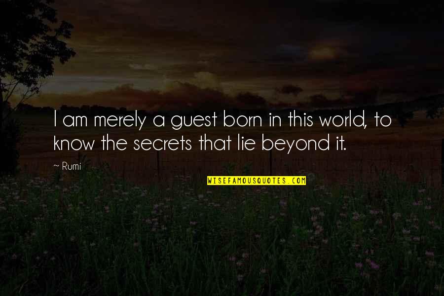 Wantedly Quotes By Rumi: I am merely a guest born in this