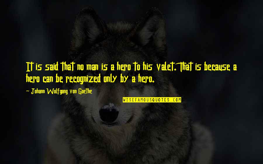 Wantedto Quotes By Johann Wolfgang Von Goethe: It is said that no man is a