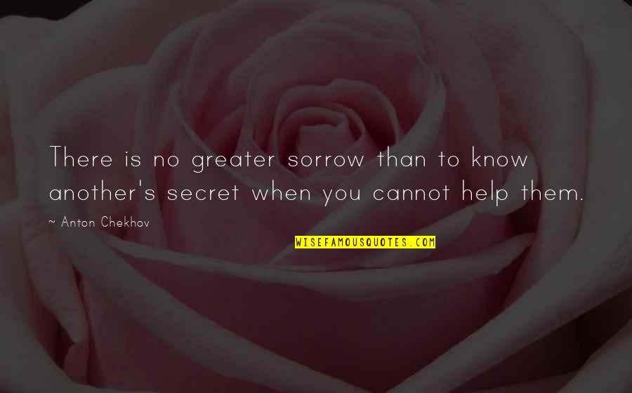 Wanting A Girl Back Quotes By Anton Chekhov: There is no greater sorrow than to know