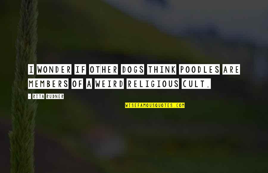 Wanting Someone To Think About You Quotes By Rita Rudner: I wonder if other dogs think poodles are