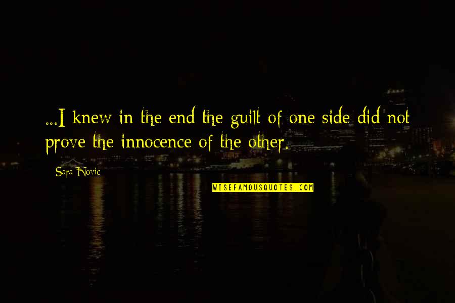 War As I Knew It Quotes By Sara Novic: ...I knew in the end the guilt of