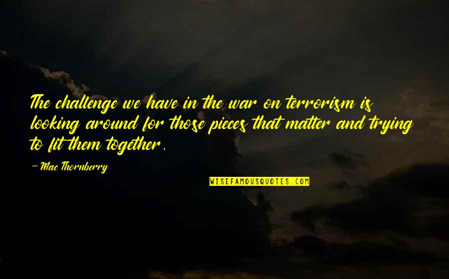War On Terrorism Quotes By Mac Thornberry: The challenge we have in the war on War On Terrorism Quotes By Mac Thornberry: The challenge we have in the war on