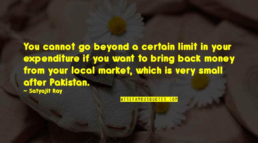 War Photographer And Remains Quotes By Satyajit Ray: You cannot go beyond a certain limit in