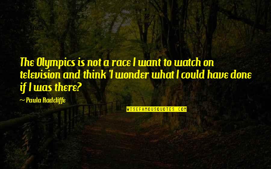 Warioware Touched Quotes By Paula Radcliffe: The Olympics is not a race I want