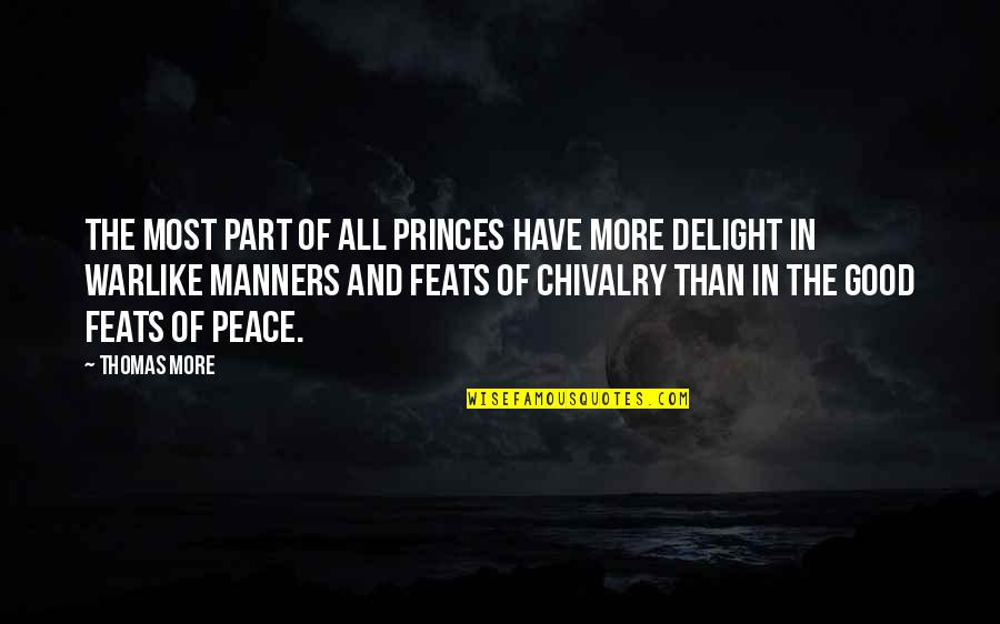 Warlike Quotes By Thomas More: The most part of all princes have more