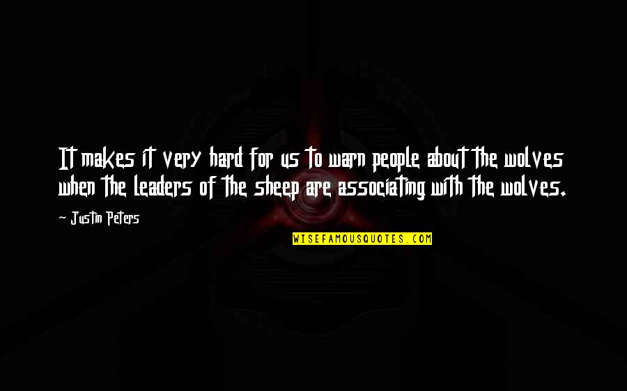 Warn't Quotes By Justin Peters: It makes it very hard for us to Warn't Quotes By Justin Peters: It makes it very hard for us to