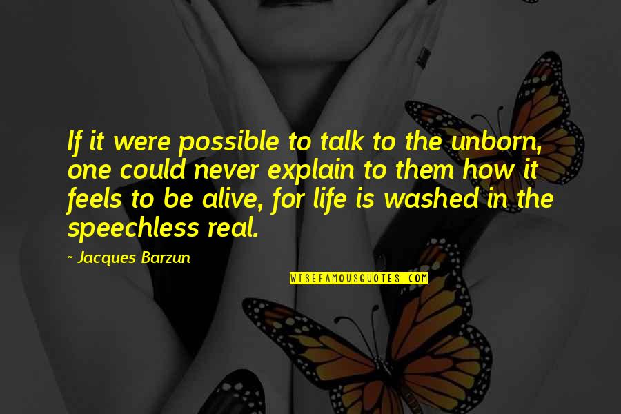 Washed Out Quotes By Jacques Barzun: If it were possible to talk to the