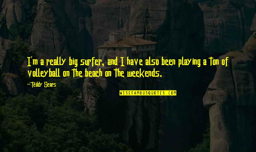 Wasielewski Allstate Quotes By Teddy Sears: I'm a really big surfer, and I have Wasielewski Allstate Quotes By Teddy Sears: I'm a really big surfer, and I have
