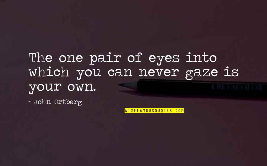 Wasii Mehar Quotes By John Ortberg: The one pair of eyes into which you