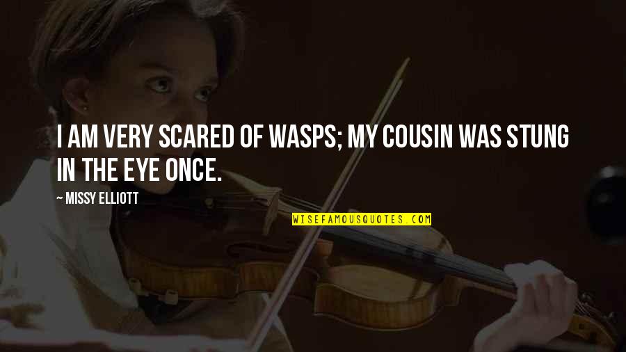 Wasps Quotes By Missy Elliott: I am very scared of wasps; my cousin Wasps Quotes By Missy Elliott: I am very scared of wasps; my cousin