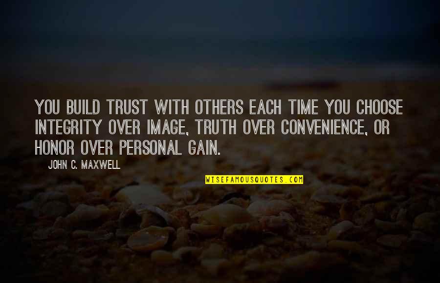 Wasurenaide Hitori Quotes By John C. Maxwell: You build trust with others each time you