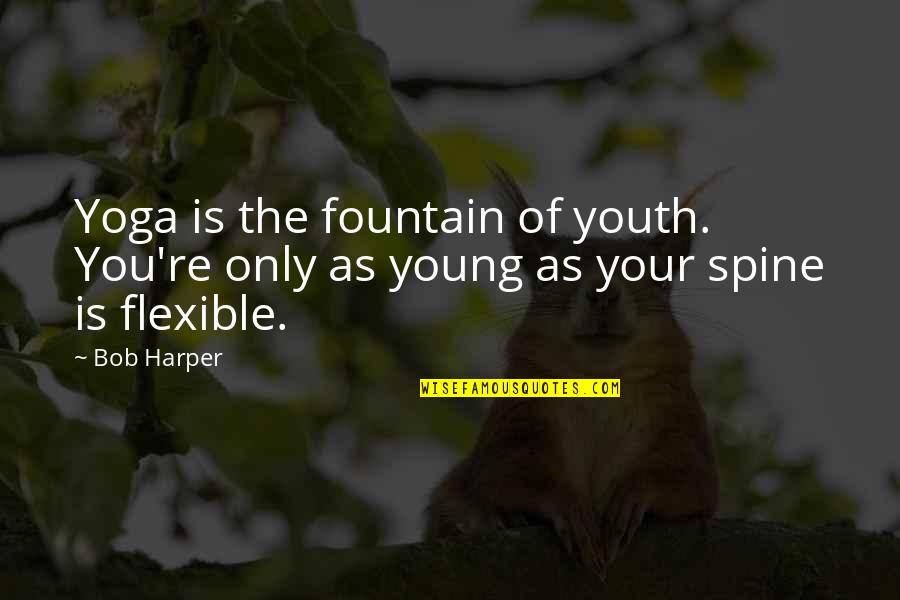 Watch My Six Quotes By Bob Harper: Yoga is the fountain of youth. You're only