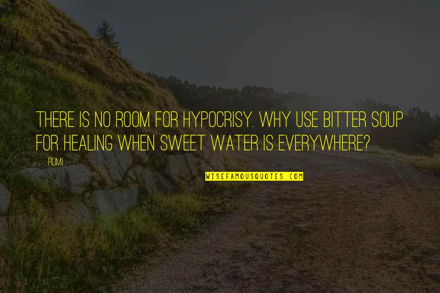 Water And Healing Quotes By Rumi: There is no room for hypocrisy. Why use