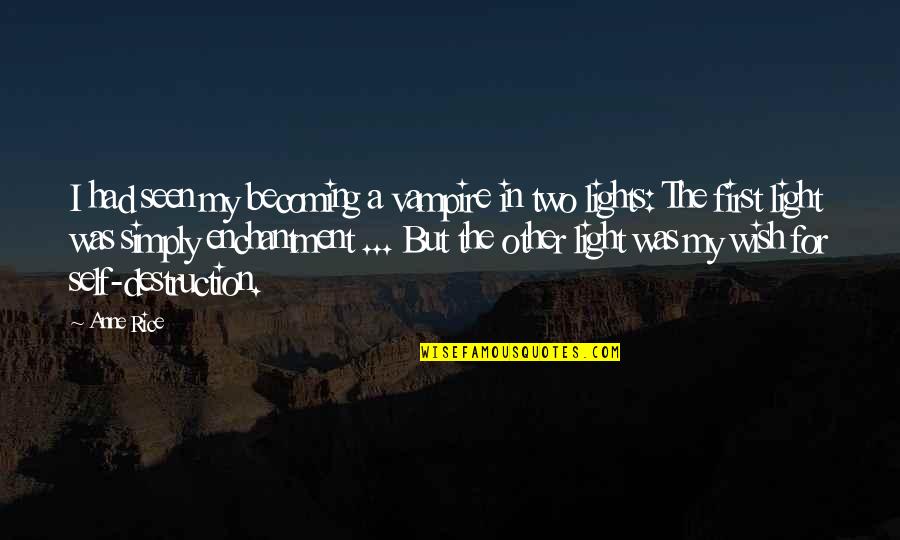 Water Baptism Quotes By Anne Rice: I had seen my becoming a vampire in