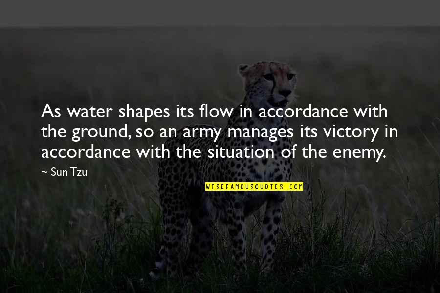 Water Flow Quotes By Sun Tzu: As water shapes its flow in accordance with